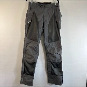 Olympia Moto Sports Motorcycle Riding Pants Women Mesh Gray Size 6 Full Side Zip